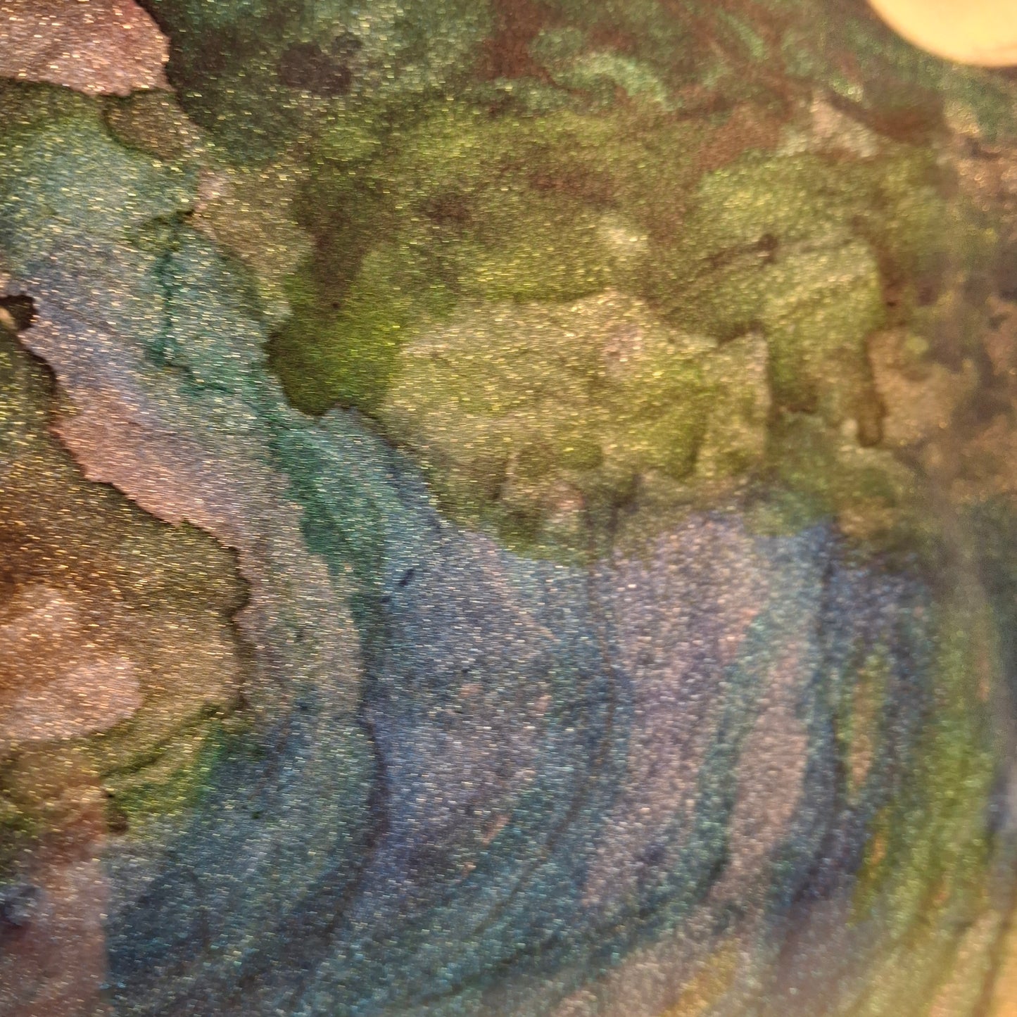 Where the Water Runs Original Abstract Mountains to Ocean Landscape Artwork
