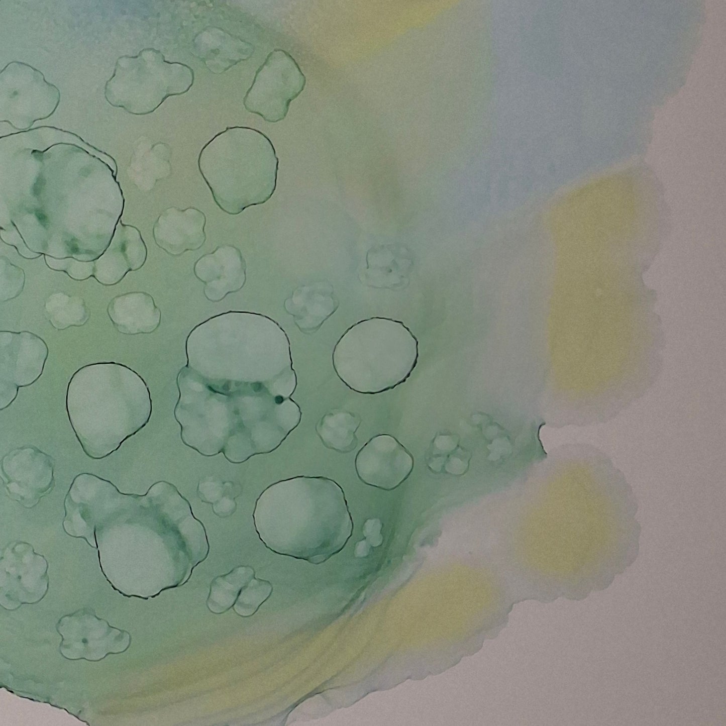 Ocean’s Memory Original Alcohol Ink Artwork Inspired by the Sea