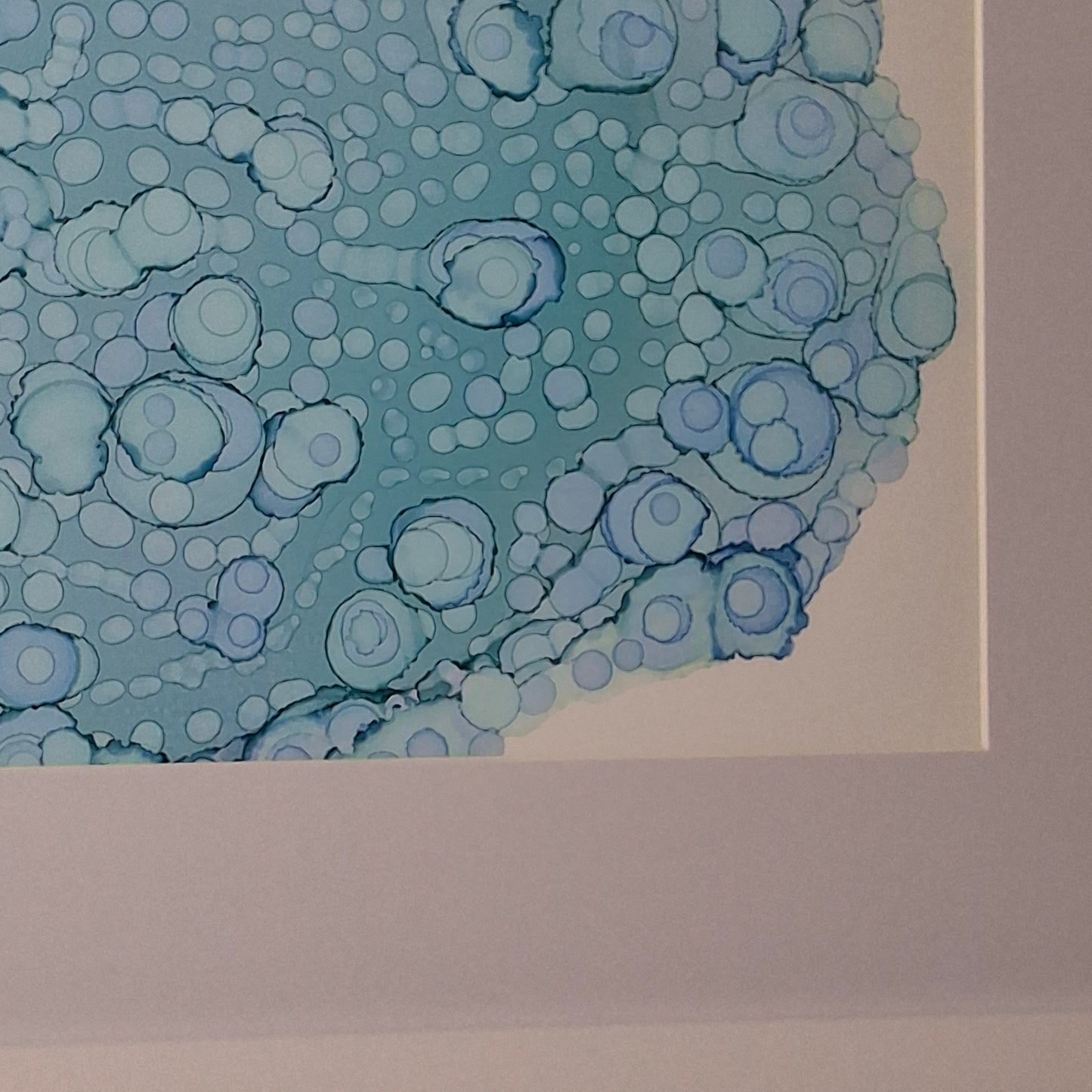 The Sea's Soft Embrace Original Alcohol Ink Artwork
