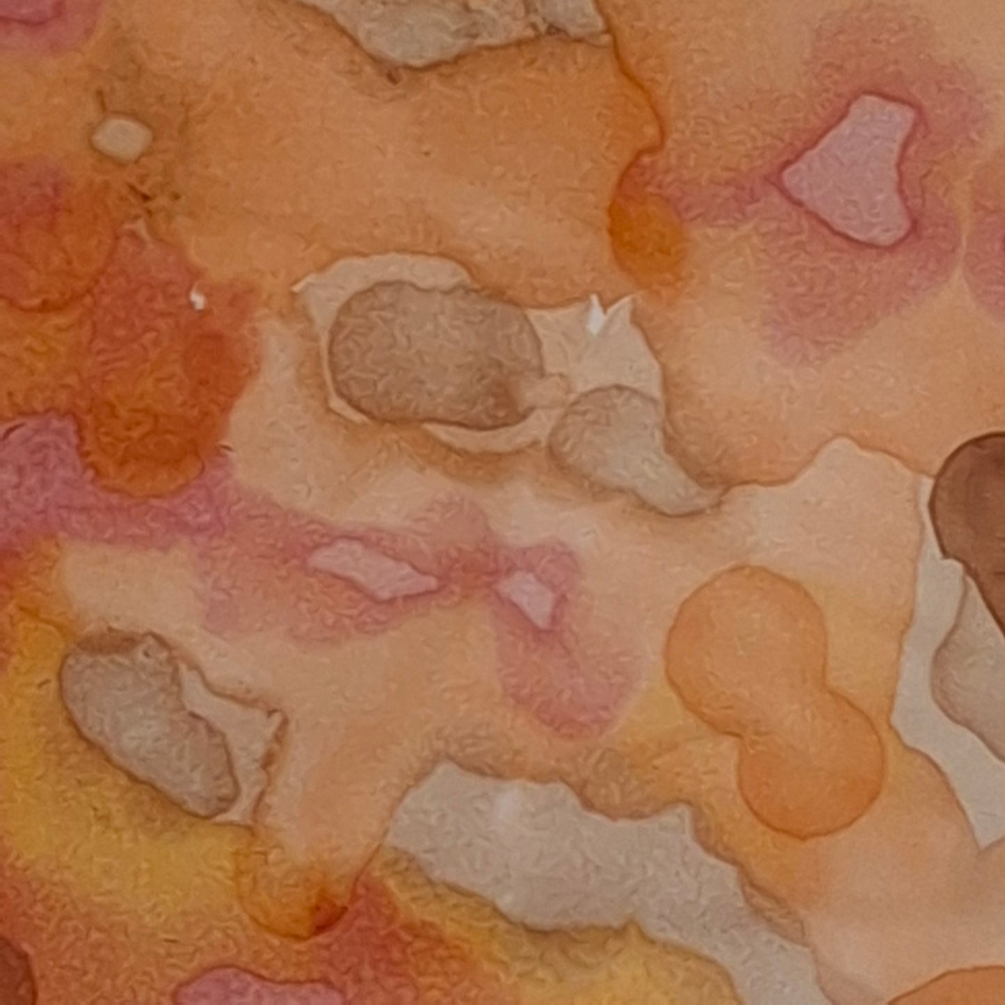 Connection Under the Microscope Original Abstract Art Reds Browns Orange  Alcohol Ink A3