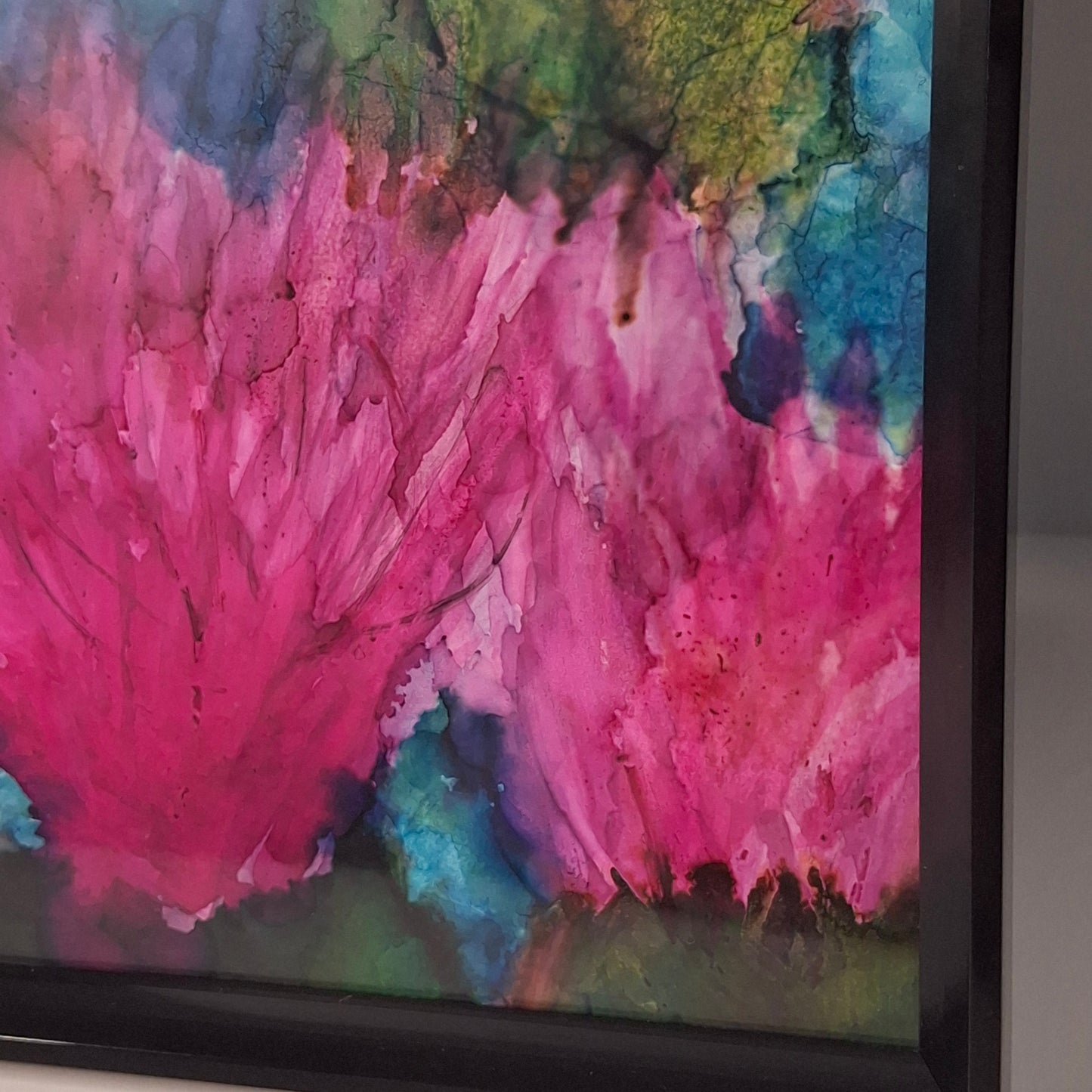 Wild Bloom Reverie Original Alcohol Ink Floral Artwork