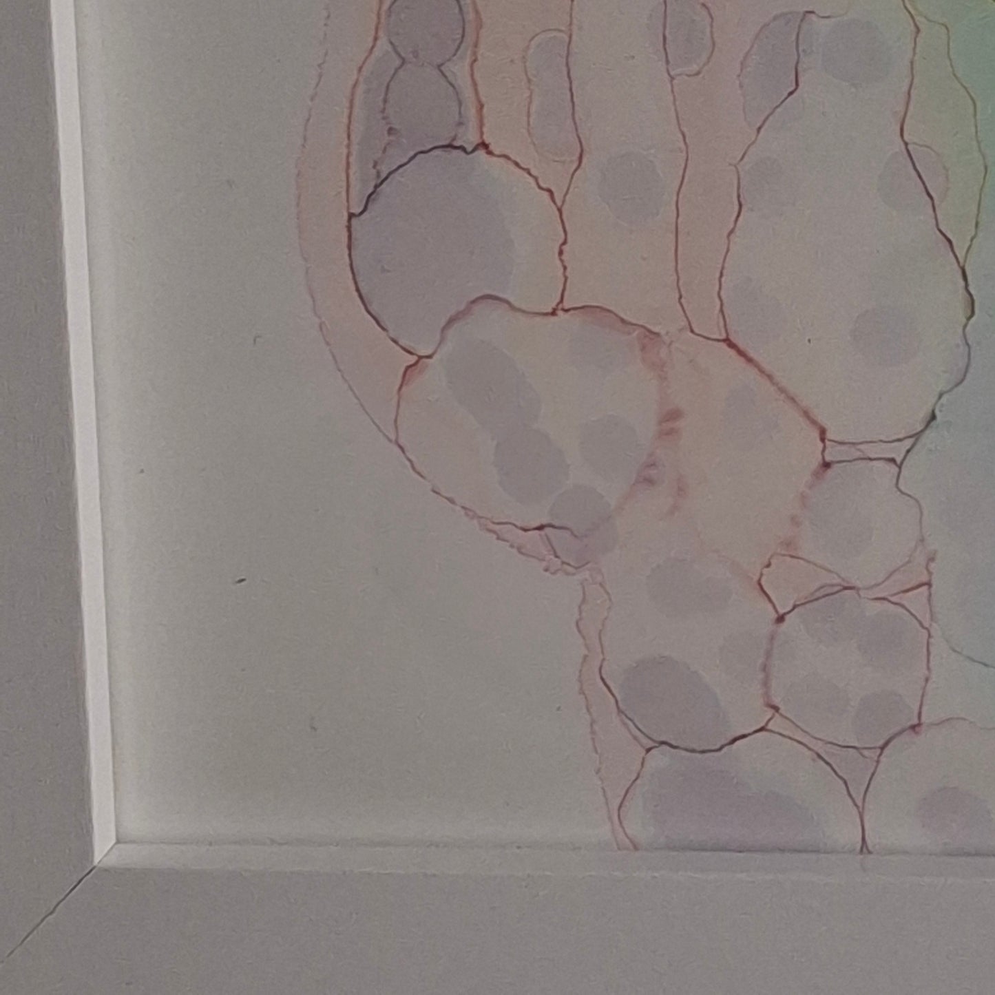 Peacefulness Under the Microscope Original Abstract Art Pastel Pinks Purples Blues Greens Alcohol Ink A3