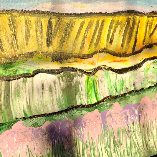 The Golden Hour Original Artwork Inspired by the New Zealand Landscape