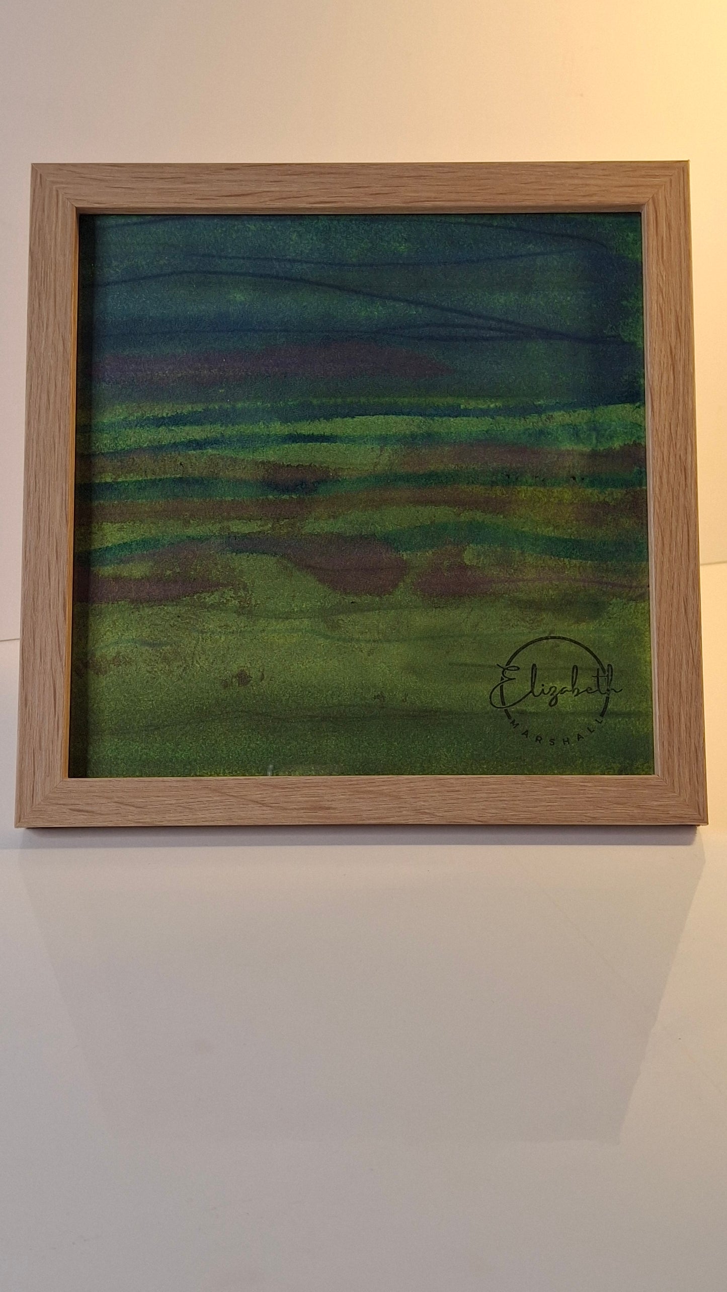 When the Earth Exhales Original Artwork in Acrylic and Alcohol Inks NZ Landscape