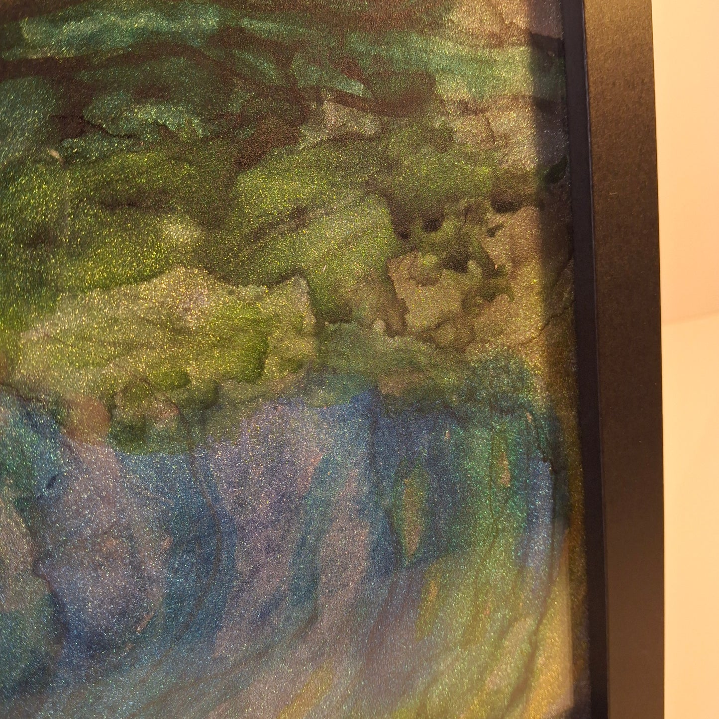 Where the Water Runs Original Abstract Mountains to Ocean Landscape Artwork