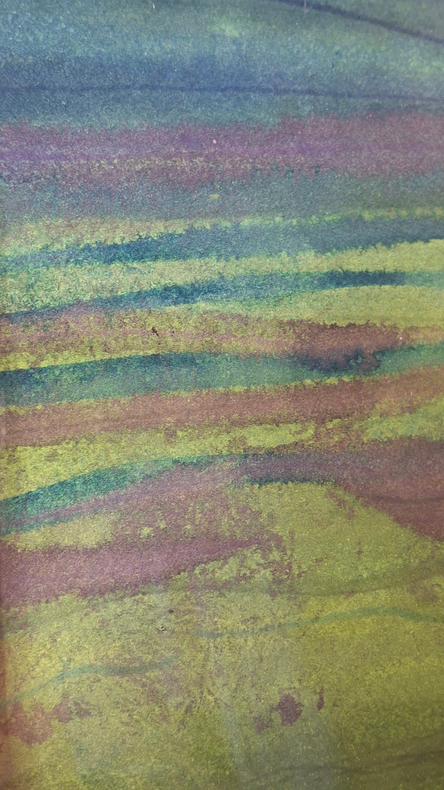 When the Earth Exhales Original Artwork in Acrylic and Alcohol Inks NZ Landscape