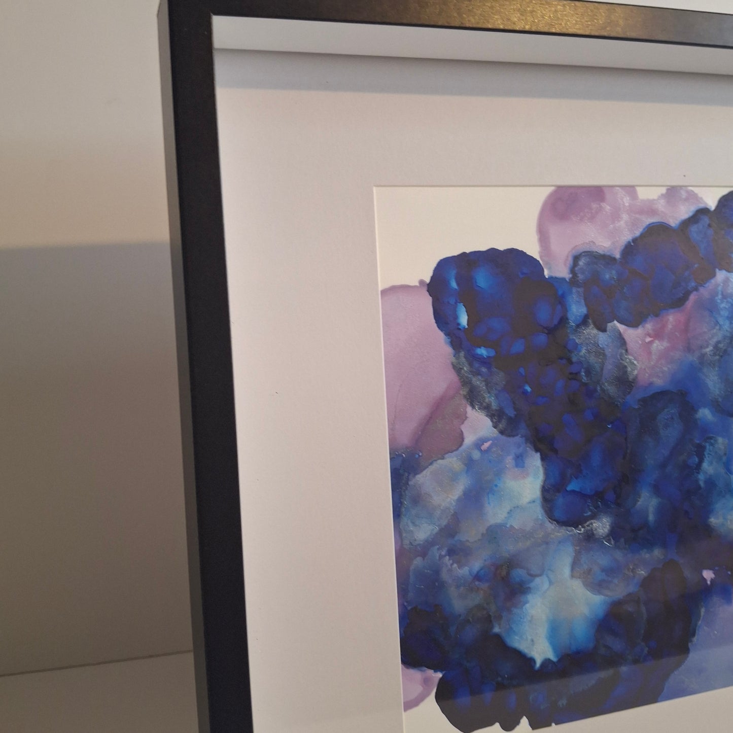 Inkheart Original Artwork Blue Purple Silver