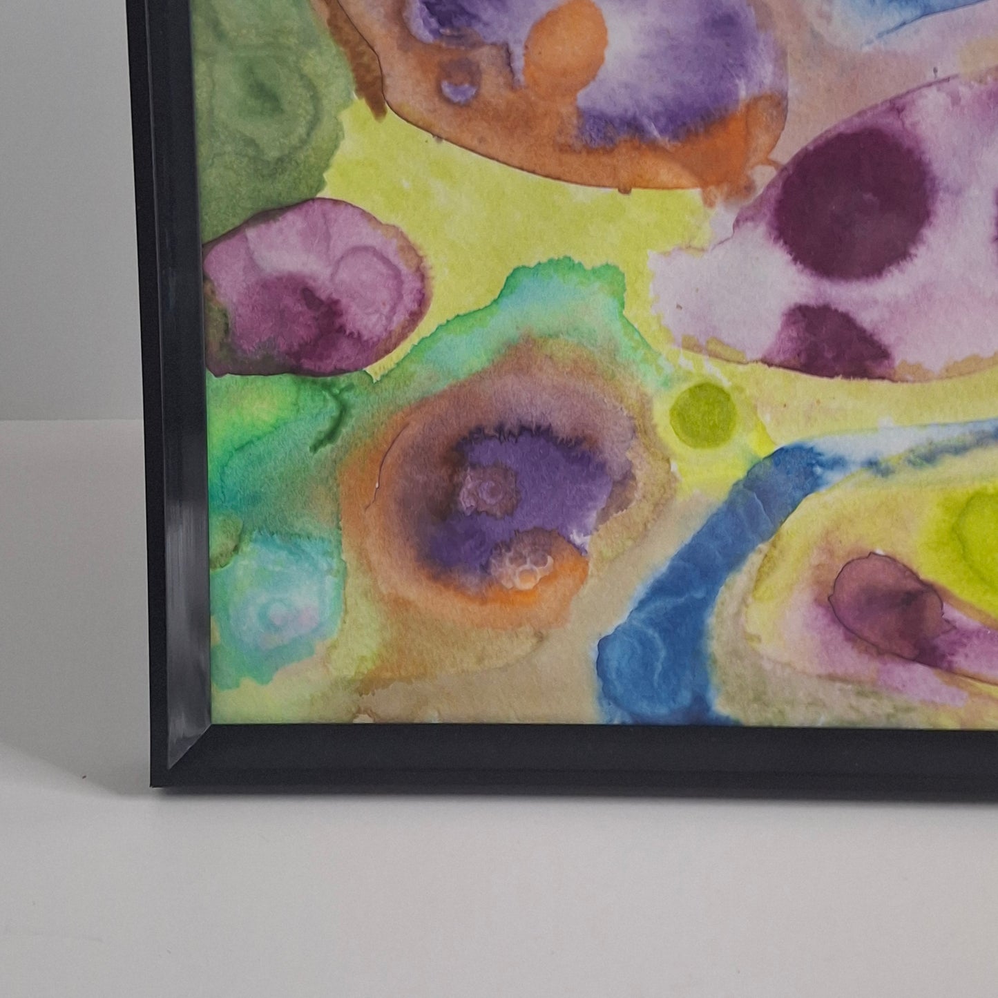Sweet Disorder Original Abstract Artwork Purple Yellow Green