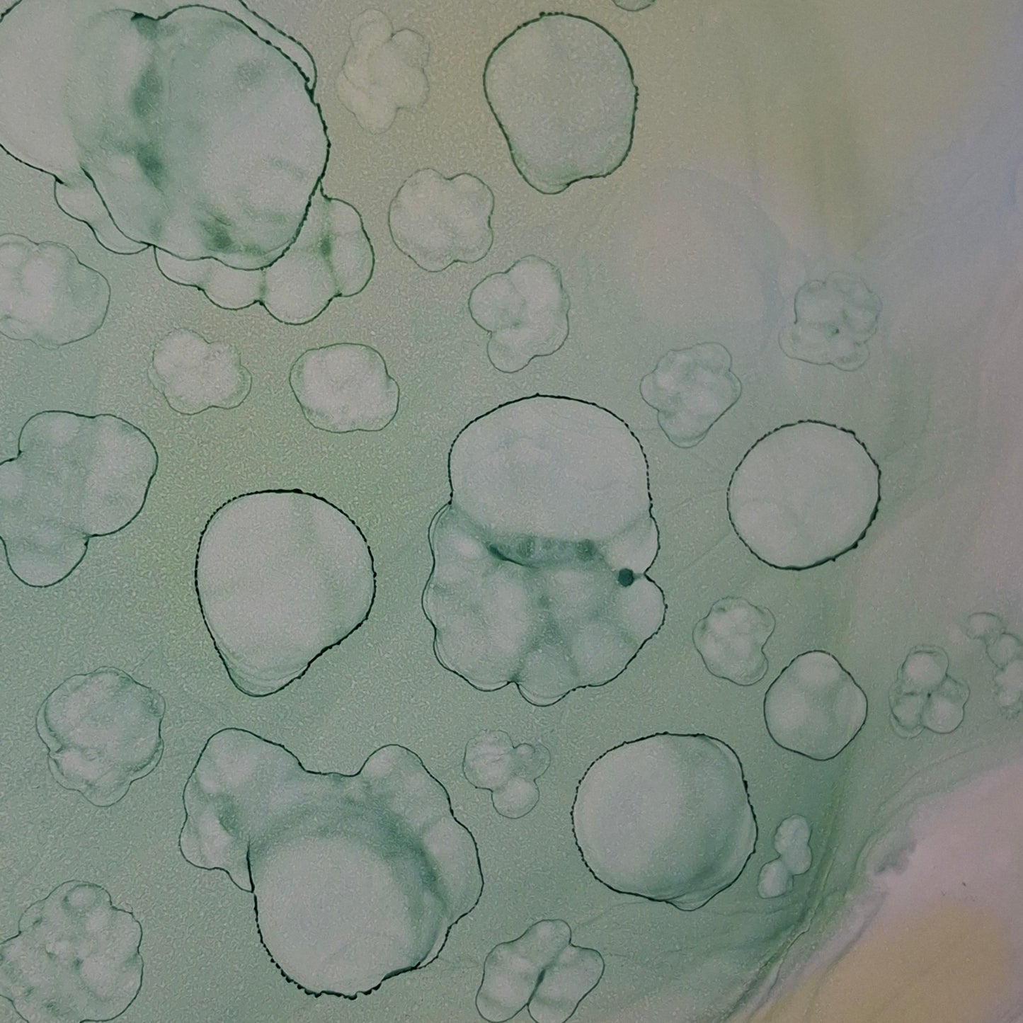 Ocean’s Memory Original Alcohol Ink Artwork Inspired by the Sea