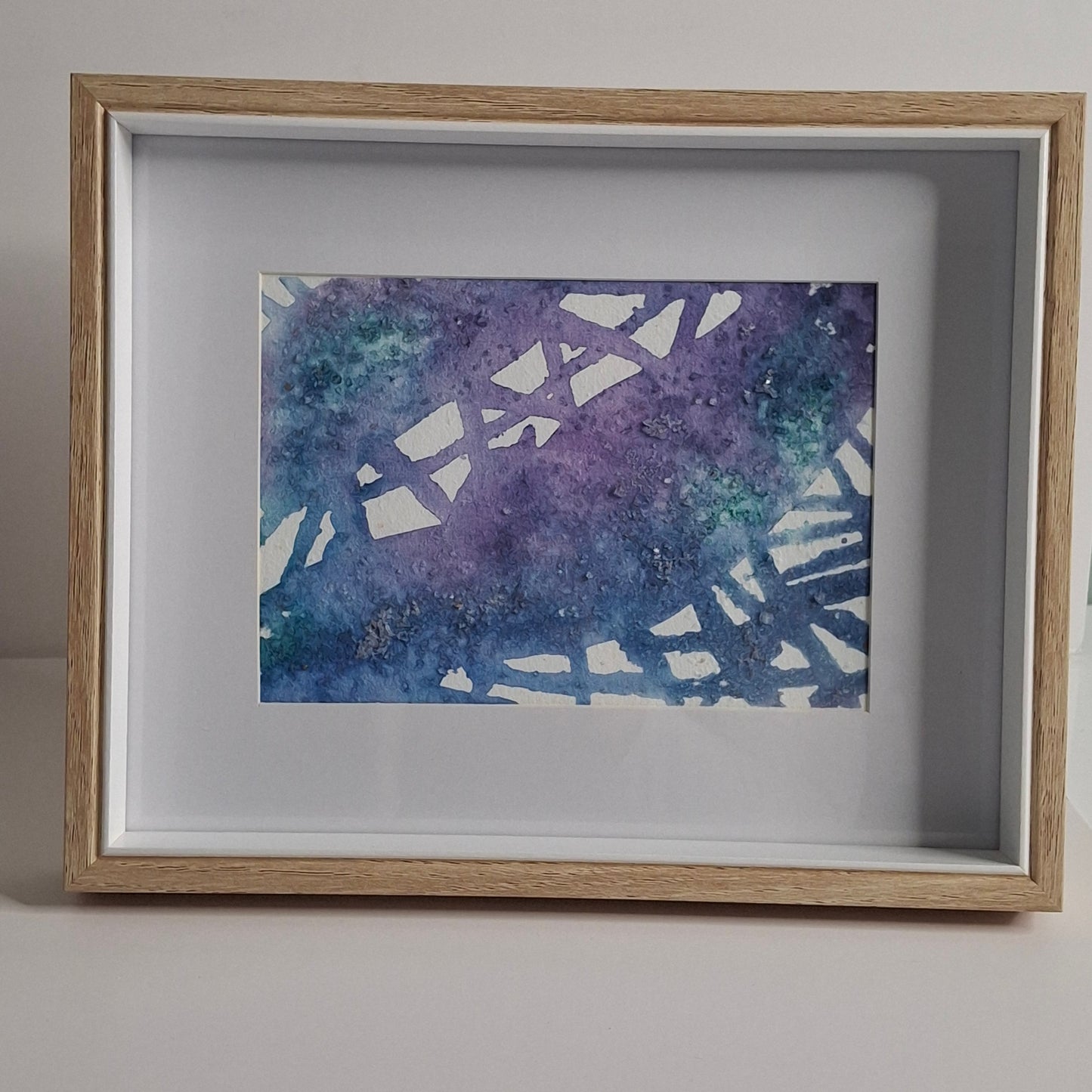 Into the Ether Original Abstract Artwork Pink Blue Green