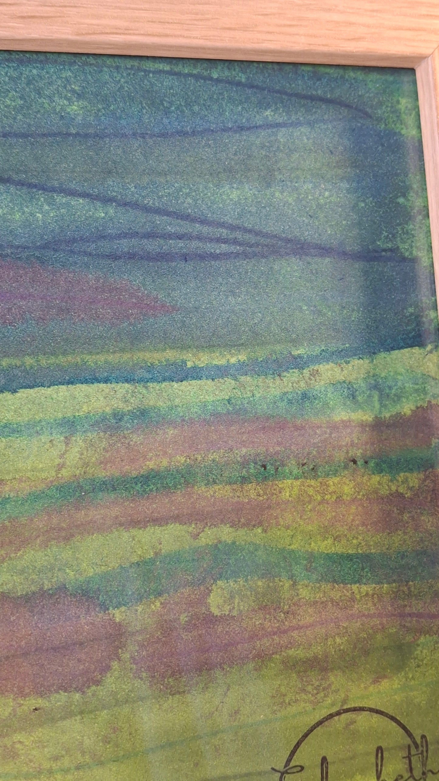 When the Earth Exhales Original Artwork in Acrylic and Alcohol Inks NZ Landscape