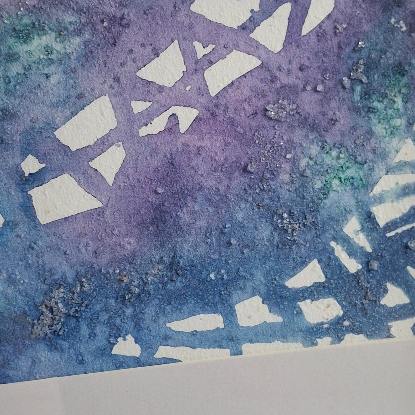 Into the Ether Original Abstract Artwork Pink Blue Green
