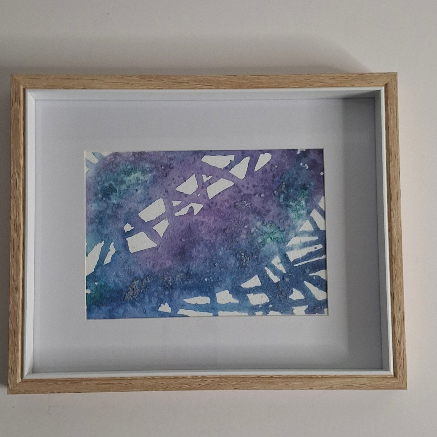 Into the Ether Original Abstract Artwork Pink Blue Green