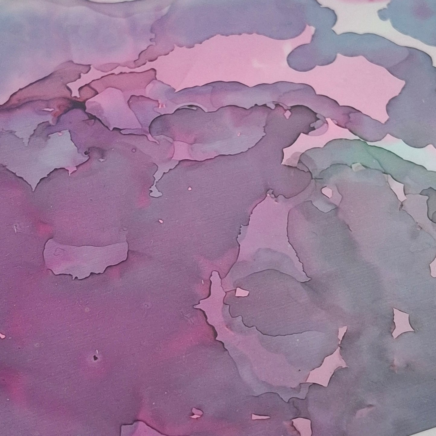 Into the Ether Original Abstract Artwork Pink Blue Green