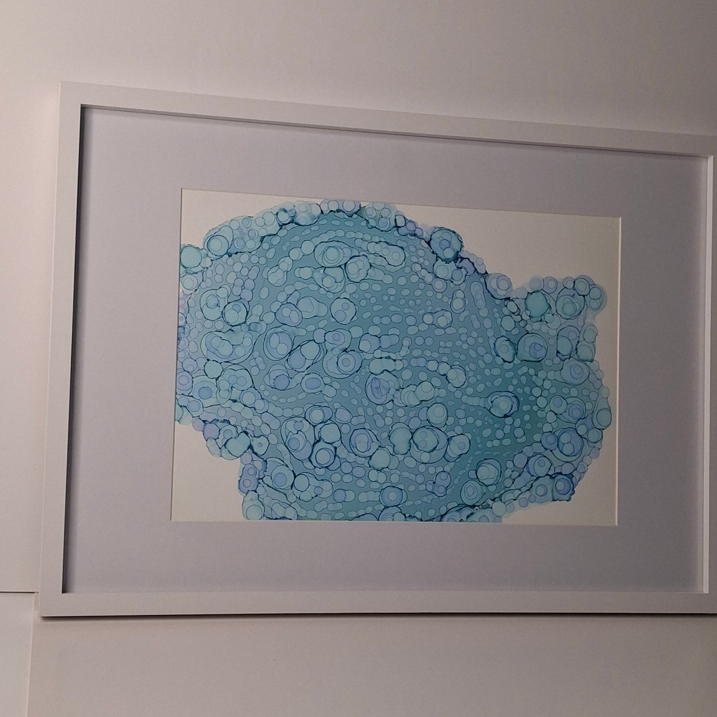 The Sea's Soft Embrace Original Alcohol Ink Artwork