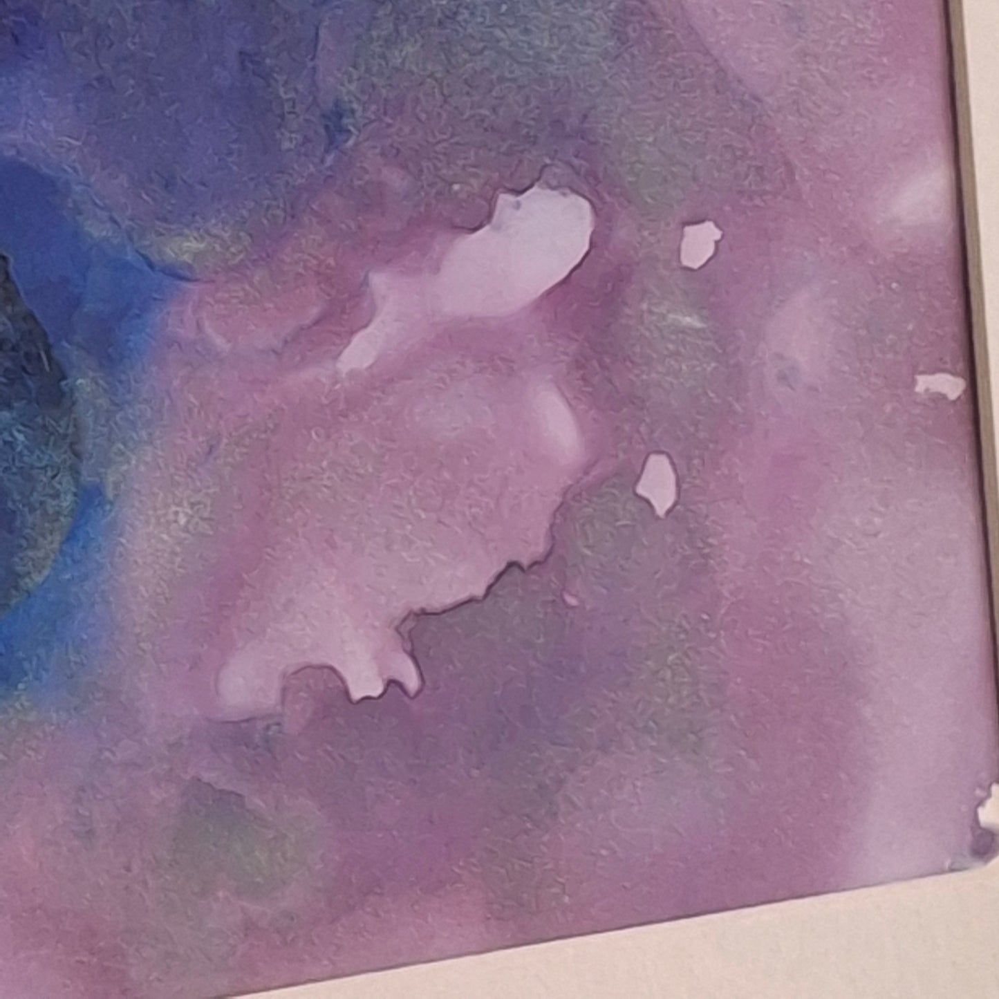 Inkheart Original Artwork Blue Purple Silver
